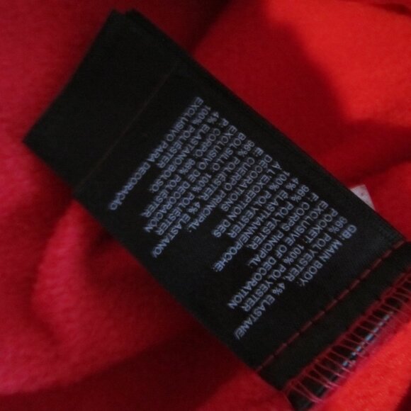 North Face Mens Size Medium Red Light Polyester Full Zip Jacket - Picture 10 of 11